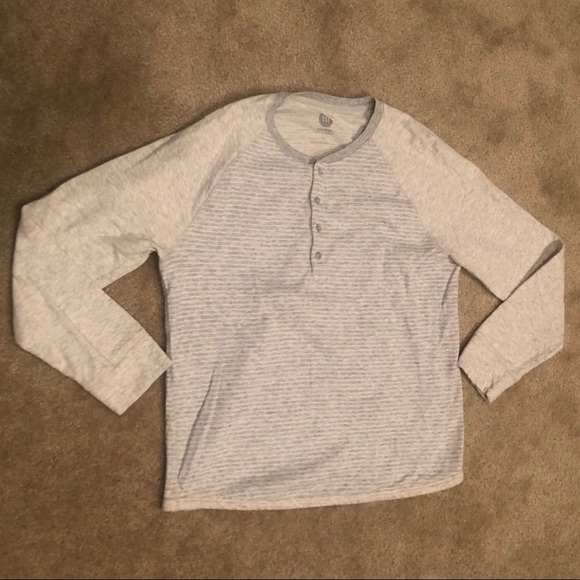 Express Mens long sleeve striped tee Size Large - Picture 2 of 5